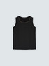 Two-tone viscose top with embellishments image number 4