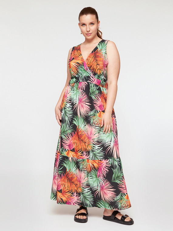 Fiorella Rubino Vestito lungo dalla stampa foliage Donna
