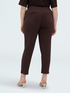 Jogger in tessuto stretch con risvolto image number 1