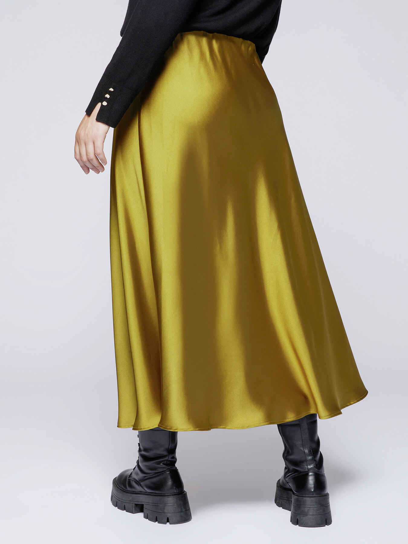 Gonna midi in raso image number 1