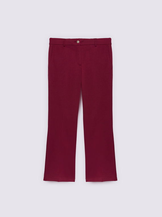 Kick Flare Trousers in Punto Milano