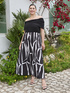 Vestito Chill off shoulder con stampa image number 1