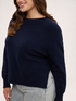 Crew-neck sweater with micro sequins image number 3