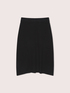 Fine-knit A-line skirt image number 4