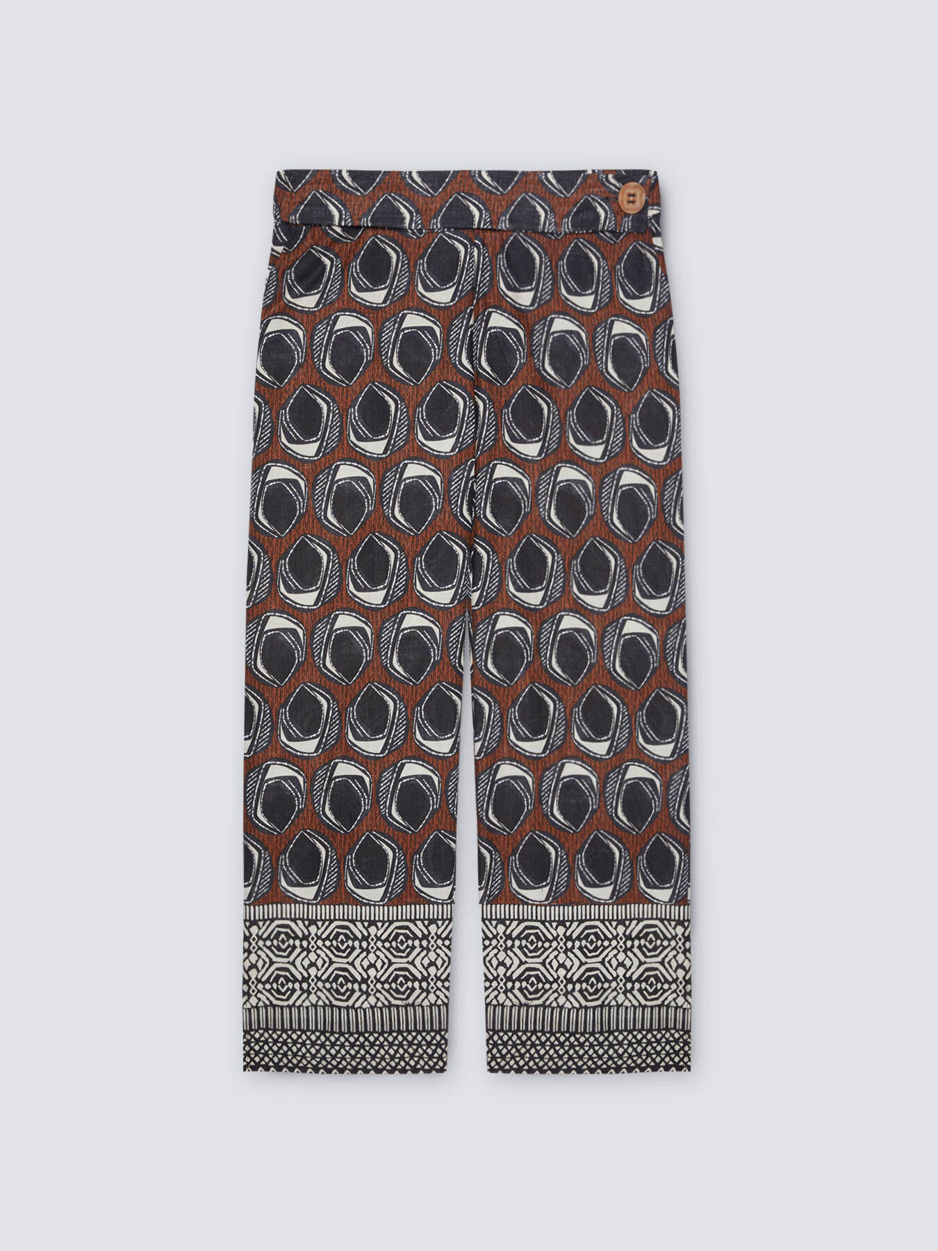 Pantaloni dritti dalla stampa etnica image number 5