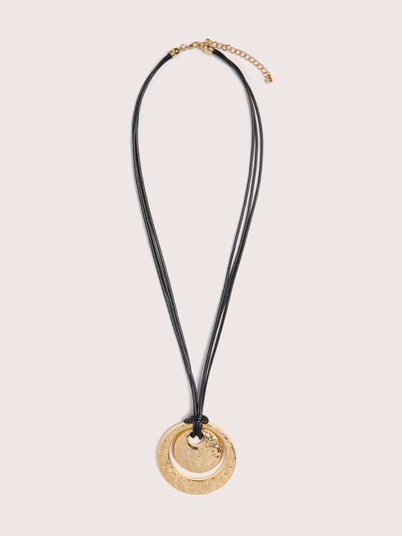 Necklace with double pendant
