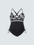 Maillot de bain une pi&egrave;ce &agrave; imprim&eacute; tropical image number 5