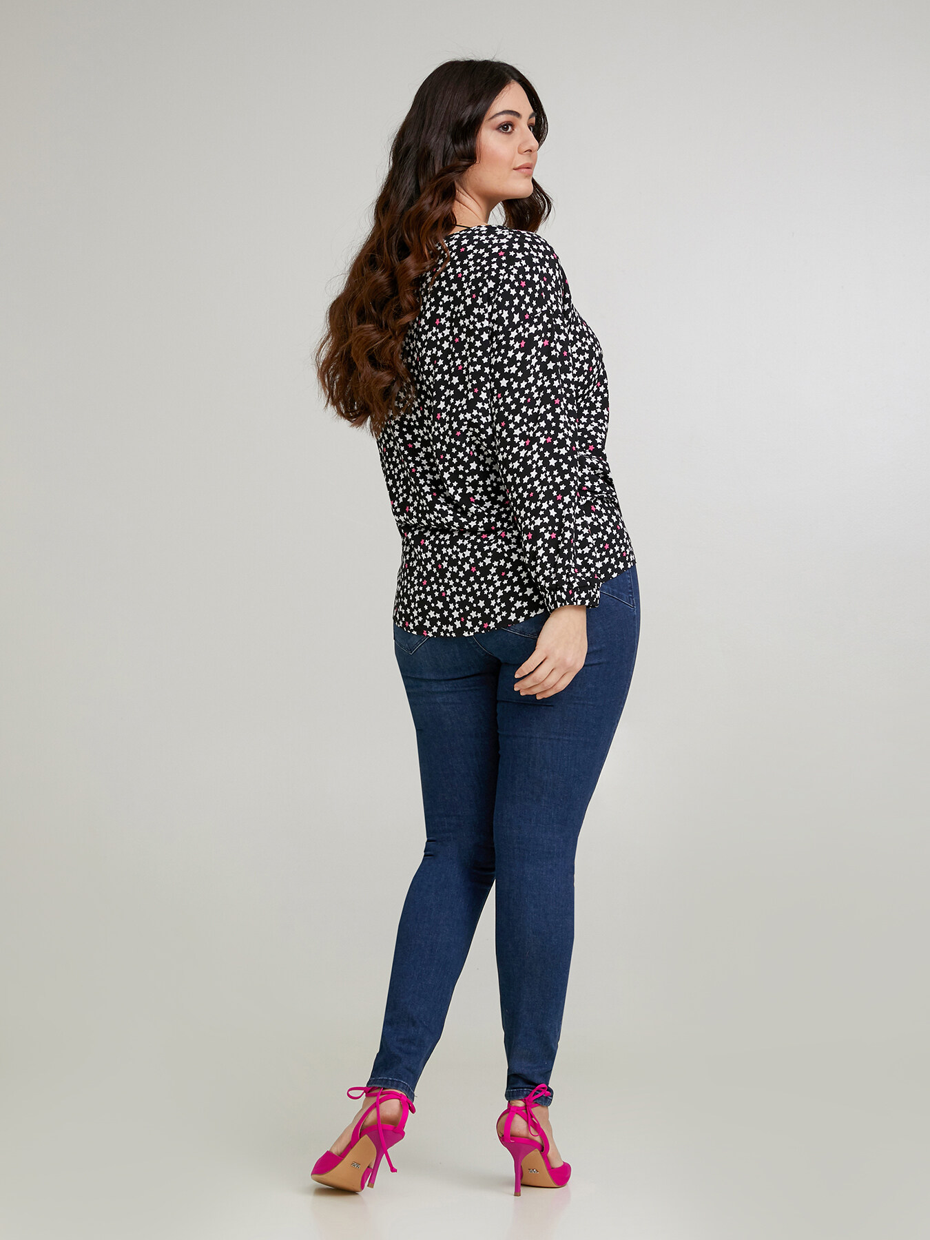 Diamante push-up jeggings image number 1