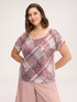 Blusa con ricamo checks image number 0
