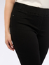 Jeggings total black con vita elasticizzata image number 3