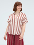 Striped viscose shirt image number 0