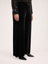 Wide Leg Velvet Trousers image number 0