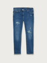 Jeans skinny con strappi image number 3