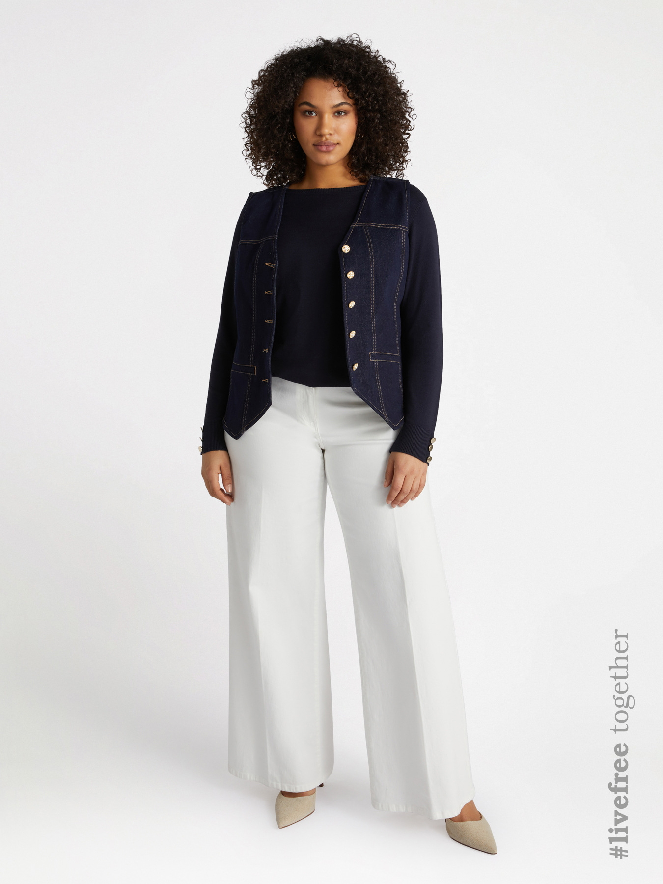 Denim waistcoat image number 0