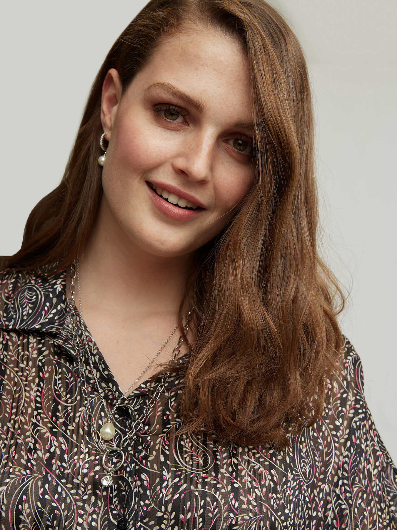 Camicia elegante in georgette lurex image number 2