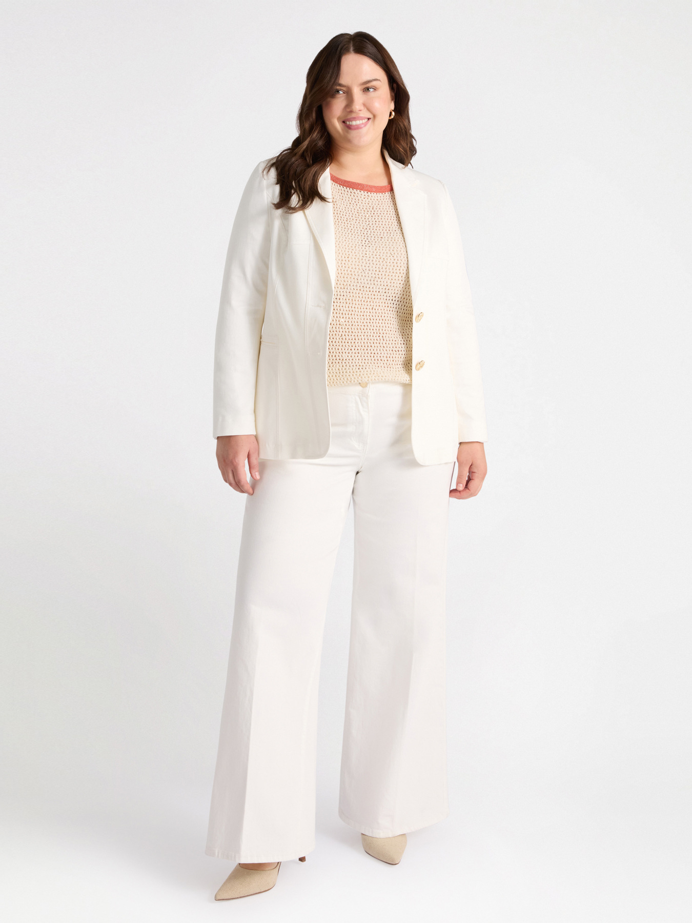 Blazer with two jewelled buttons image number 1