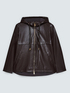 Hooded biker jacket image number 4