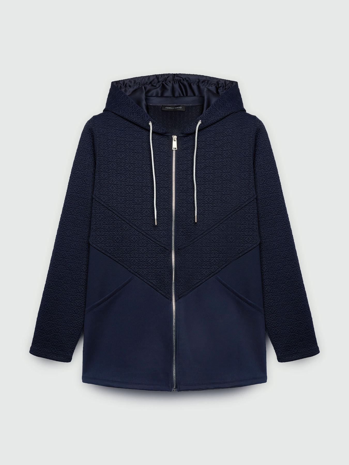 Matelass&eacute;-effect fabric sweatshirt image number 4