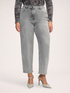 Jean Mom Fit d&eacute;lavage gris image number 0