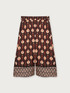 Ethnic print cropped trousers image number 3