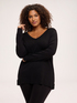 Pull col V en m&eacute;lange viscose image number 0