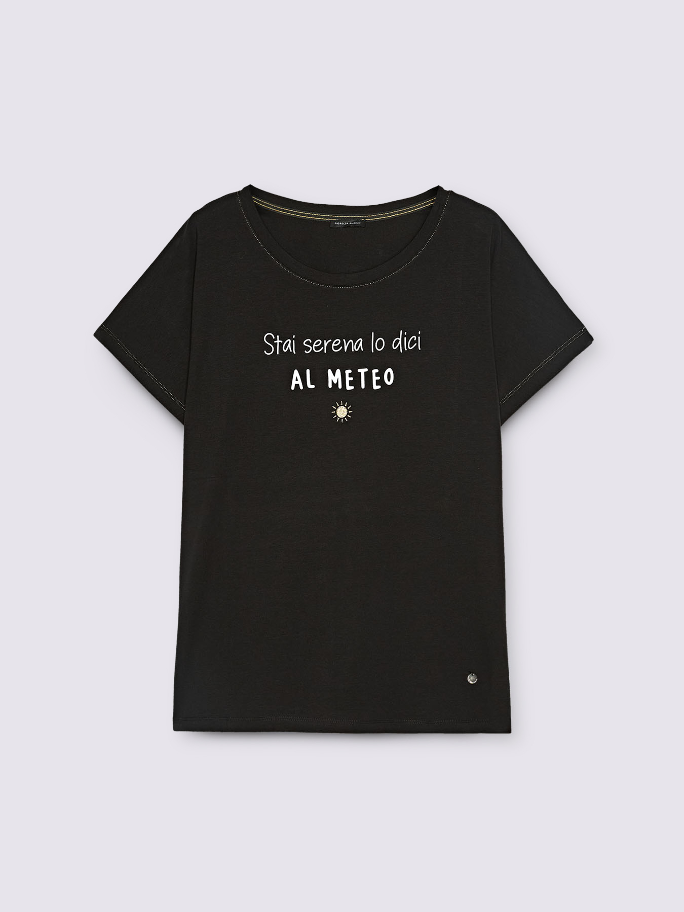 T-shirt en jersey avec phrase amusante image number 4