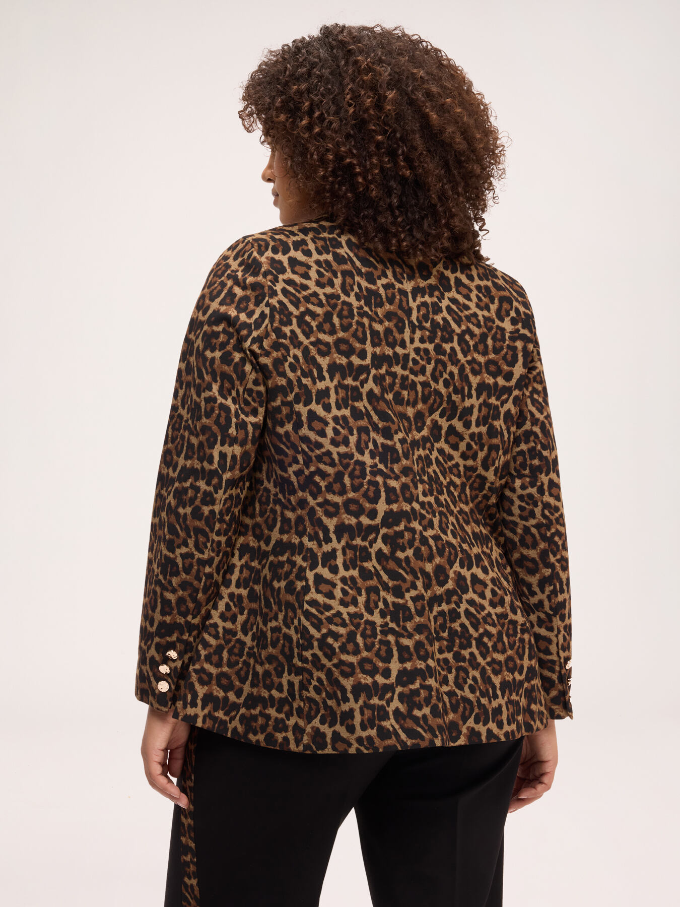 Animal print Milano stitch blazer image number 1
