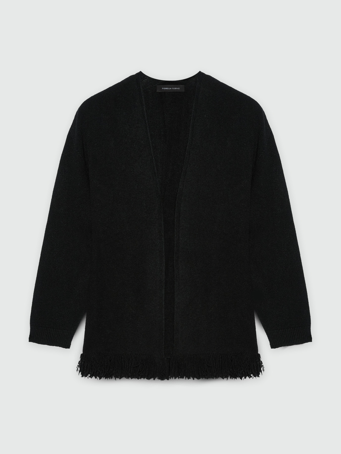 Cardigan con frange al fondo image number 4