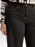 Black washed wide leg jeans image number 3