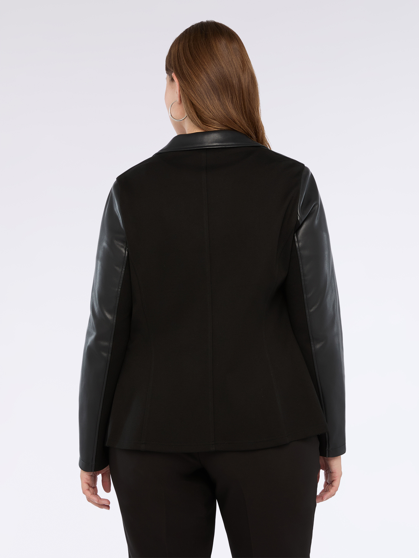 Blazer in tessuto spalmato image number 1