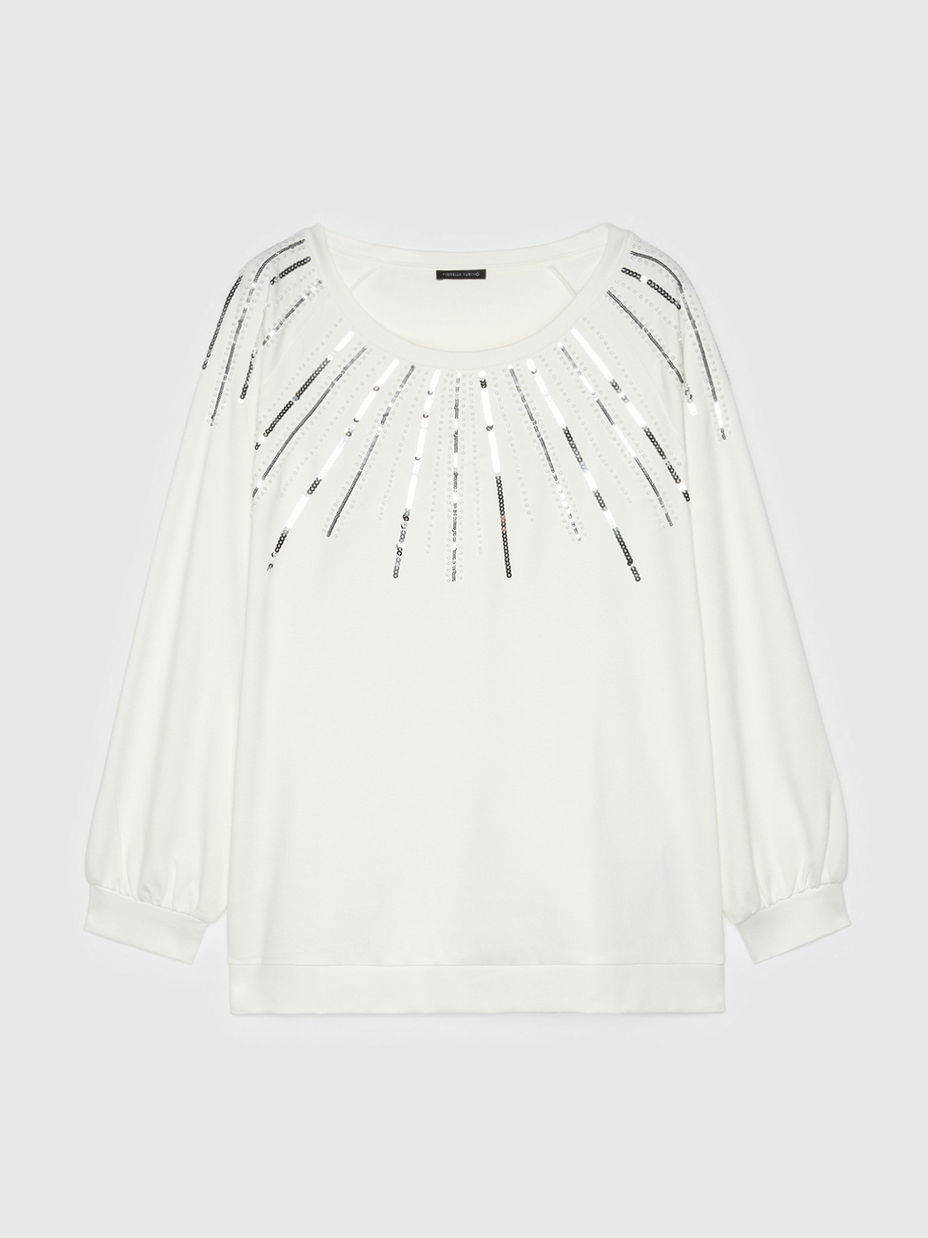 Sweat-shirt brod&eacute; en viscose LENZING&trade; ECOVERO&trade; image number 4