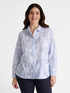 Striped shirt with floral pattern image number 3