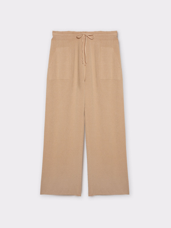Relaxed fit knitted trousers