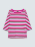 Multicolor striped jersey T-shirt image number 4