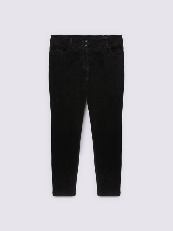 Pantalon skinny en velours