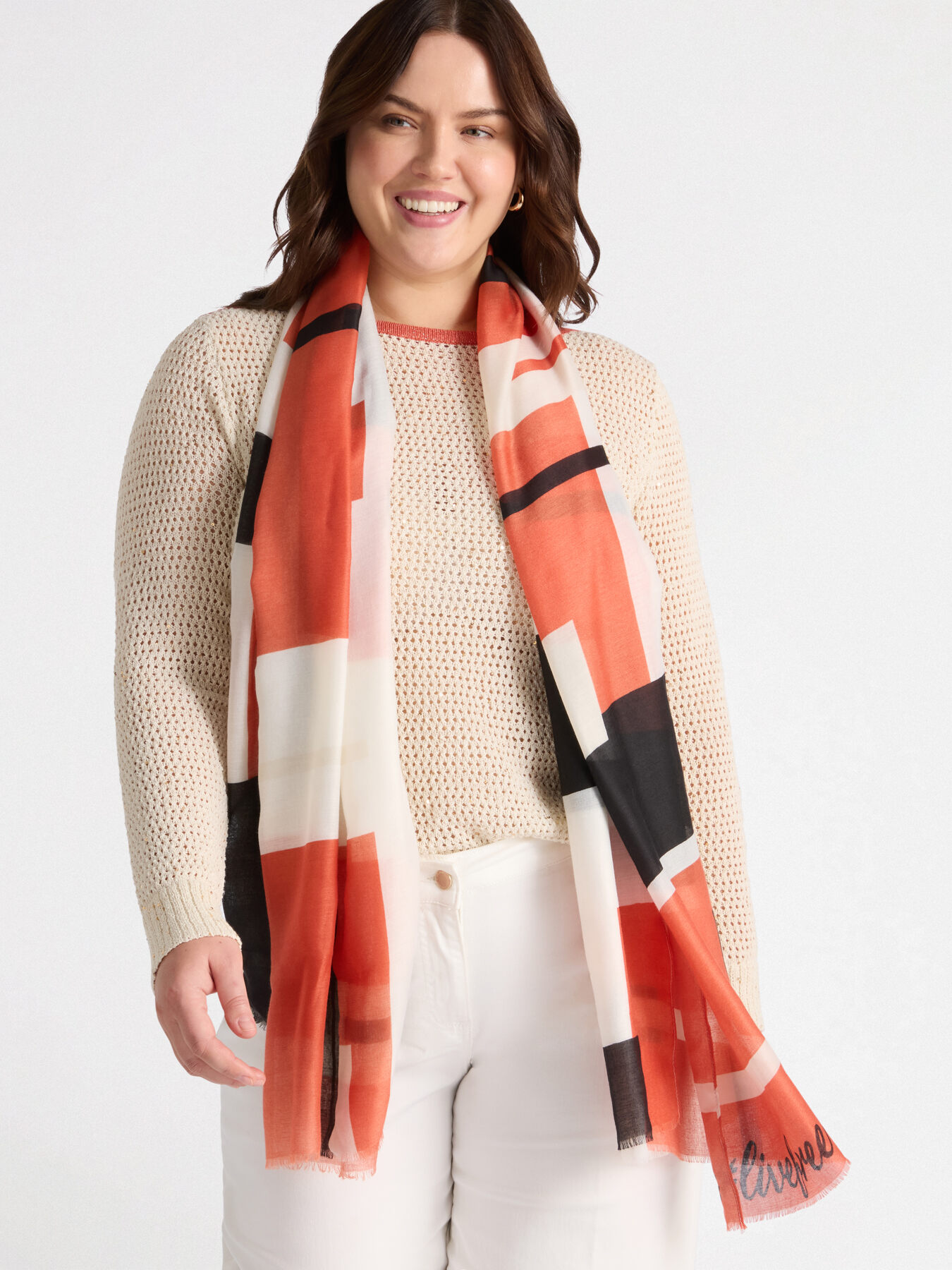 Sciarpa fantasia  colour block image number 0