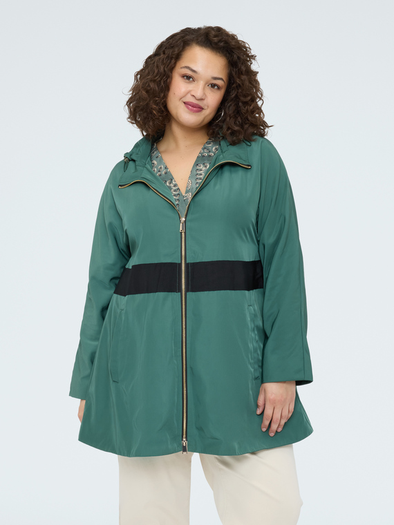 Parka mit Kontraststreifen