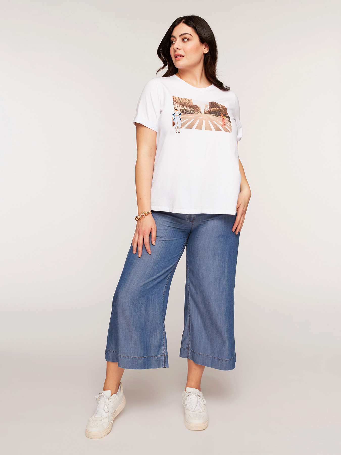 T-shirt con stampa fotografica image number 0