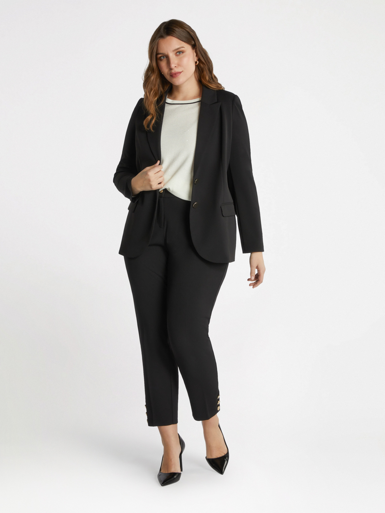 Blazer en cr&ecirc;pe de n&eacute;opr&egrave;ne image number 0