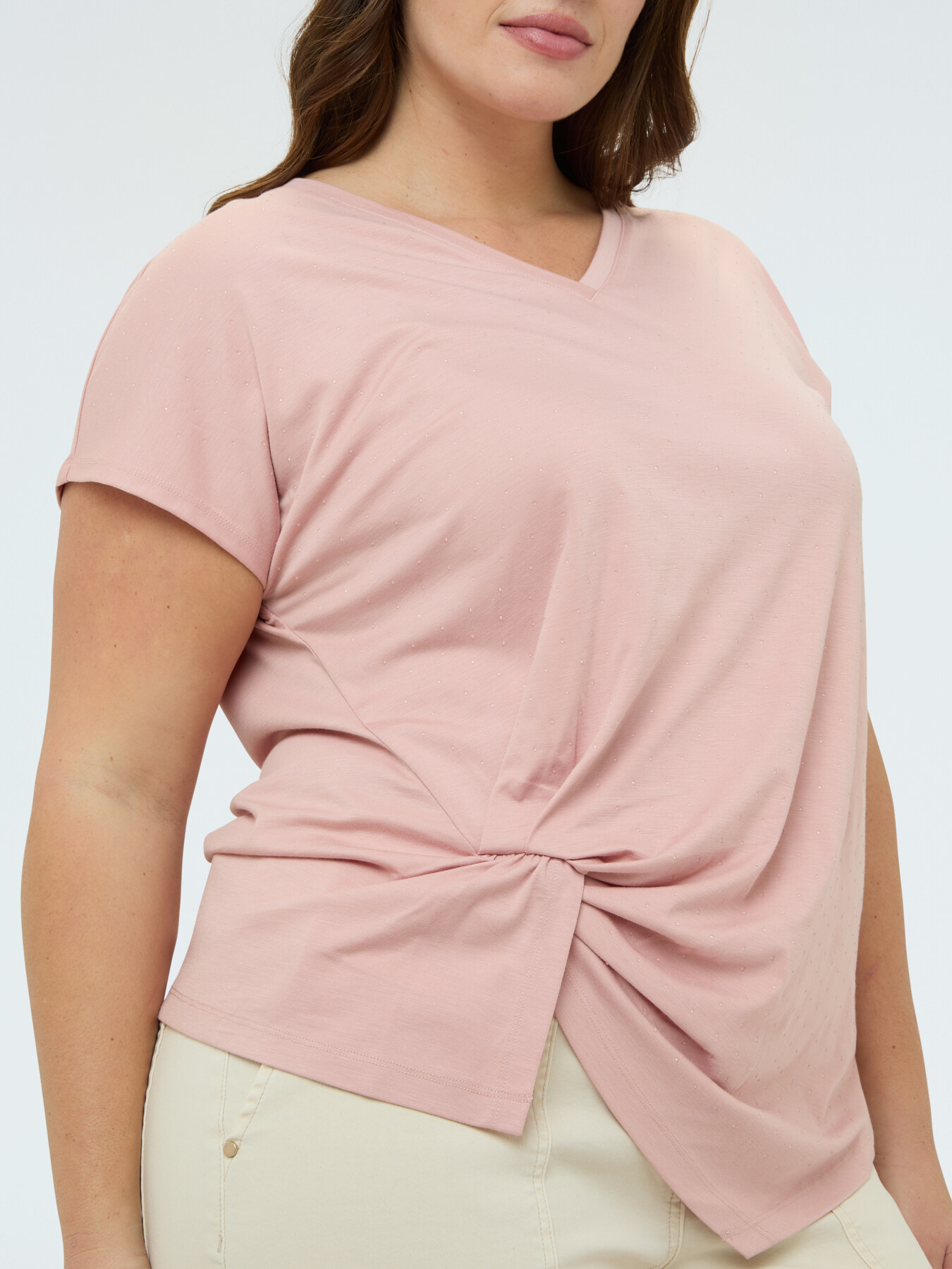 T-shirt with draping and light spots image number 3