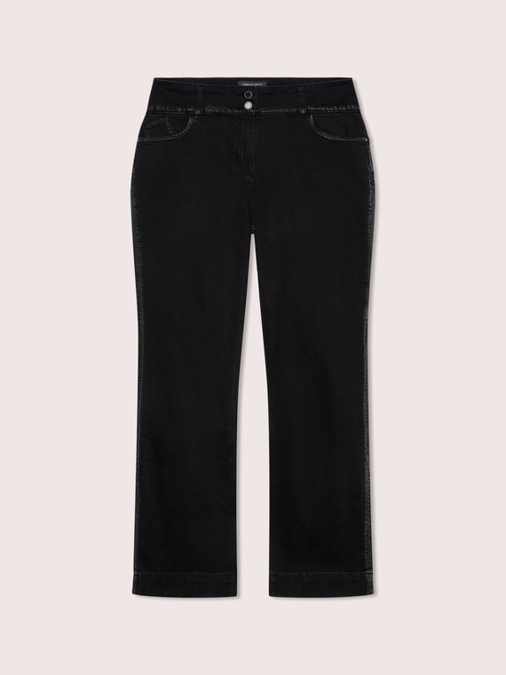 Dark rinse wash bootcut jeans