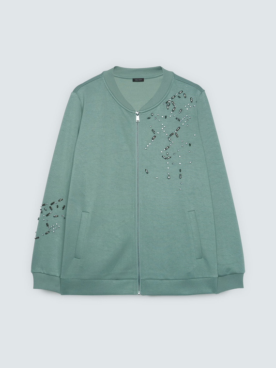 Sweat bomber avec applications lumineuses