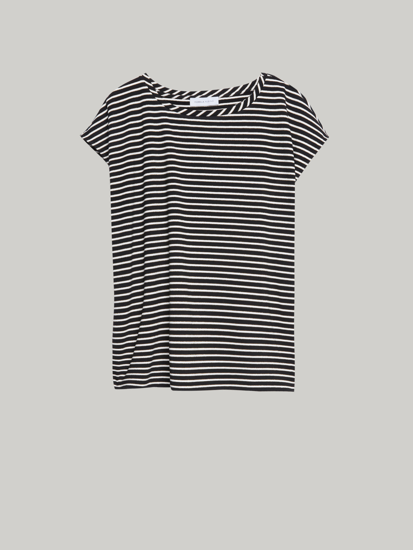 T-Shirt mit Lurex-Streifen image number 3