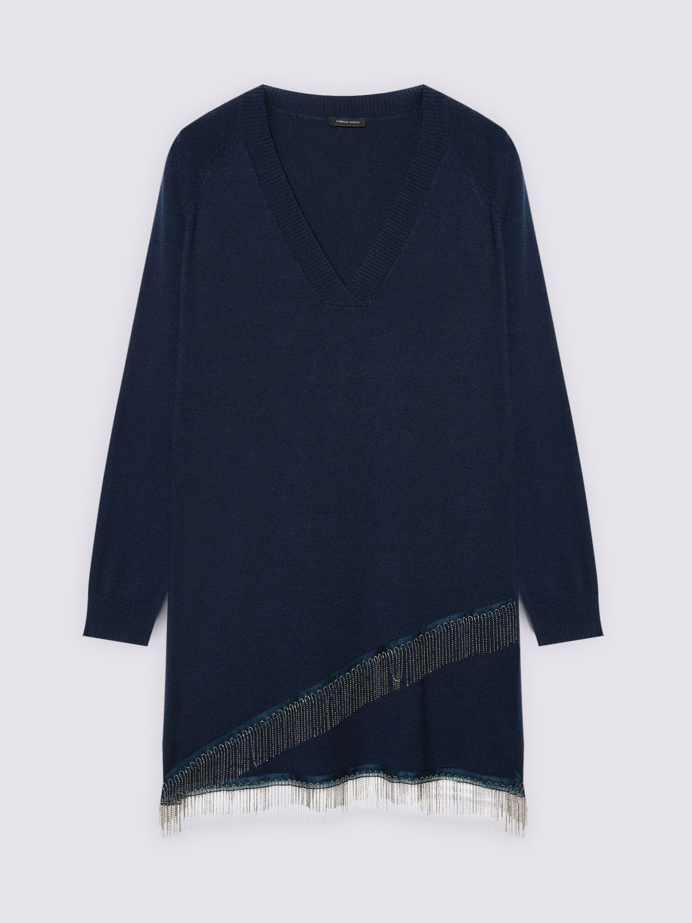 Maglia lunga con frange asimmetriche image number 5