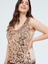 Top con paillettes e scollo a V image number 3