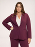 Blazer desestructurado en tejido stretch image number 0
