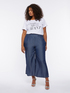 Cropped tencel trousers image number 0