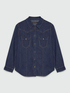Camicia in denim lavaggio dark blue image number 4