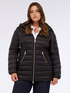 Long down jacket with detachable hood image number 2