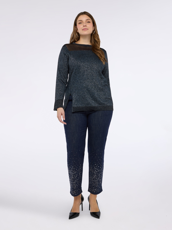 Maglia laminata con inserto